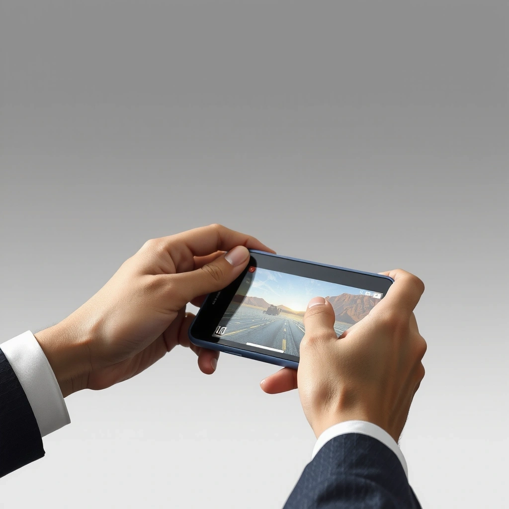 Sci-fi mobile game interface